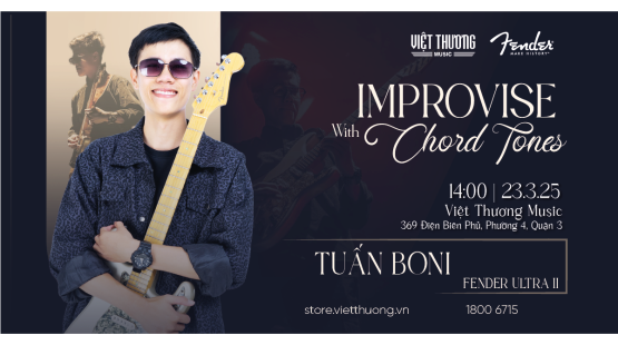 Workshop Fender Guitar – Improvise with Chord Tone 