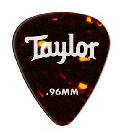 Taylor Celluloid 351 Guitar Picks, Tortoise Shell, 12-Pack